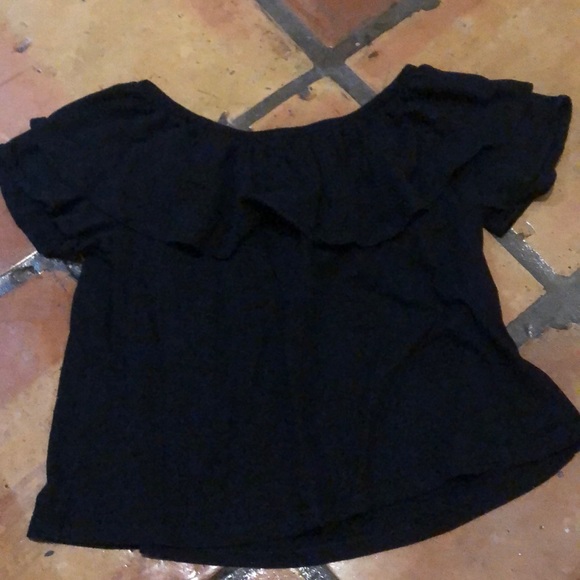 black off shoulder top - Picture 1 of 1